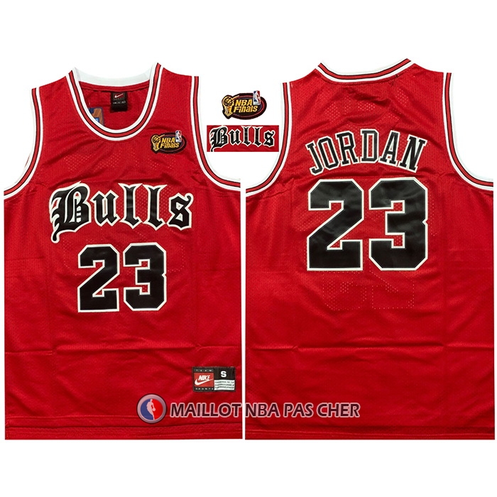 Maillot Chicago Bulls Michael Jordan NO 23 NBA Final Rouge